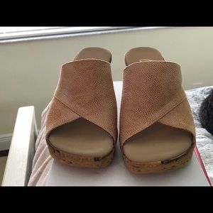 Tan and cork wedges